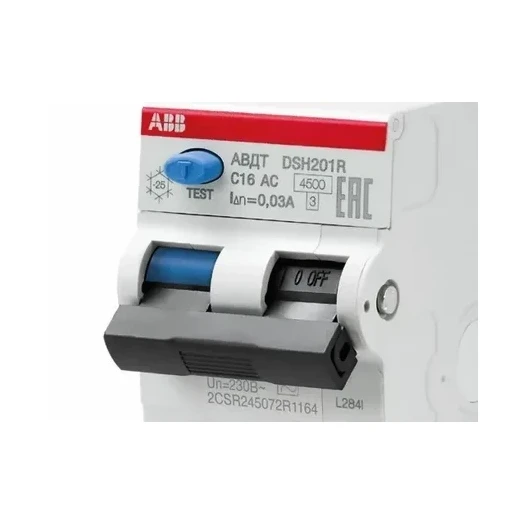 ABB DSH201R Диффавтомат 1P+N 16A 30mA (AC) хар. C