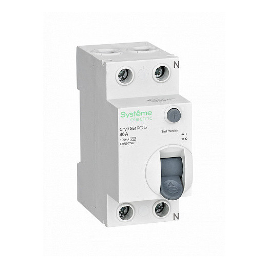 УЗО 40А 2 полюса 100мА тип-AC 230В City9 Set Systeme Electric (Schneider)