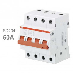 ABB SD204 Рубильник 4P 50A рычаг красный
